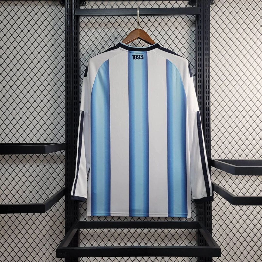 Argentina Soccer Jersey Home Long Sleeve Custom Shirt World Cup 2026 thumbnail 2