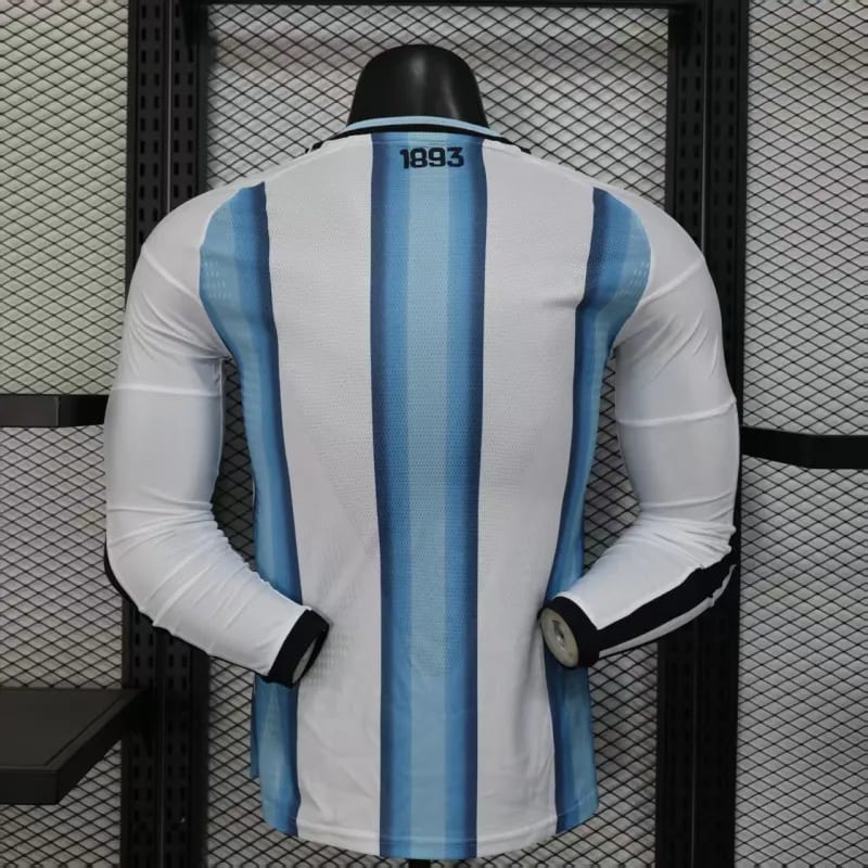 Argentina Authentic Soccer Jersey Home Long Sleeve Shirt World Cup 2026 thumbnail 1