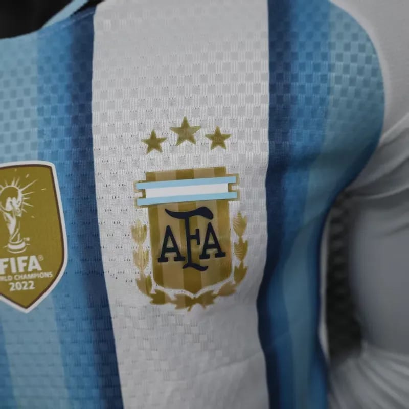 Argentina Authentic Soccer Jersey Home Long Sleeve Shirt World Cup 2026 thumbnail 4
