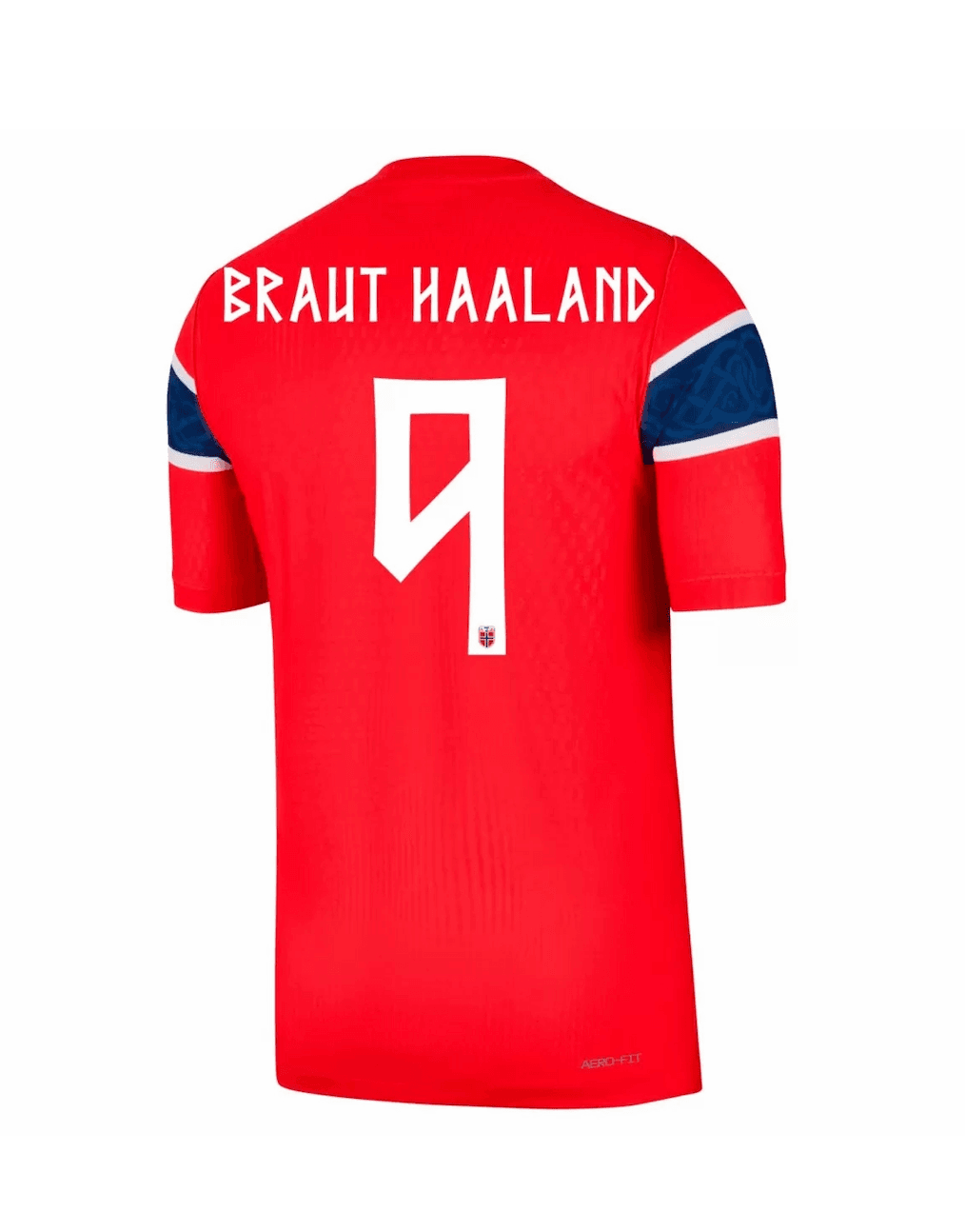 BRAUT HAALAND #9 Norway Authentic Football Jersey Home Shirt World Cup 2026 thumbnail 3
