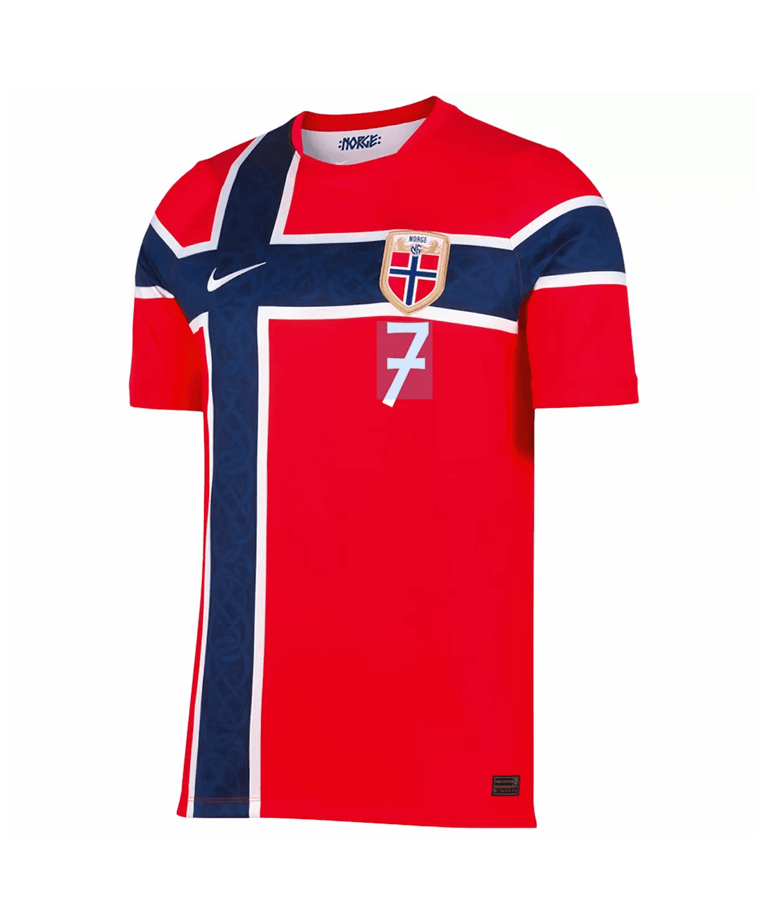 SØRLOTH #7 Norway Football Jersey Home Custom Shirt World Cup 2026 thumbnail 2