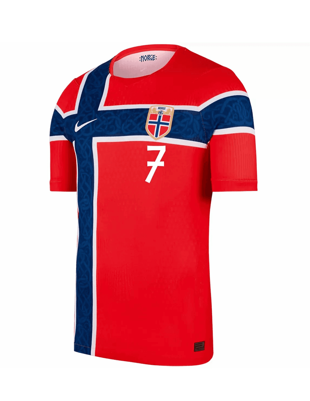 SØRLOTH #7 Norway Authentic Football Jersey Home Shirt World Cup 2026 thumbnail 2