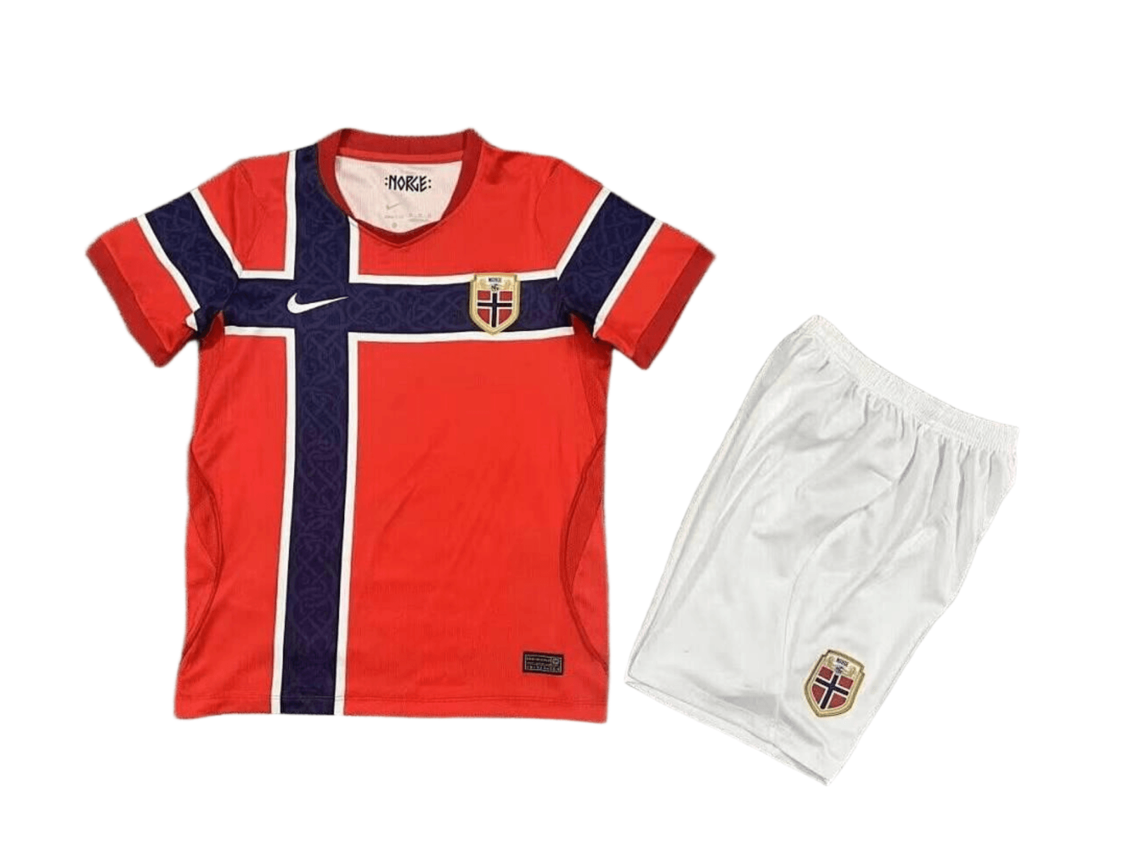 Norway Football Jersey Home Kids Kit Jersey+Shorts World Cup 2026 thumbnail 1