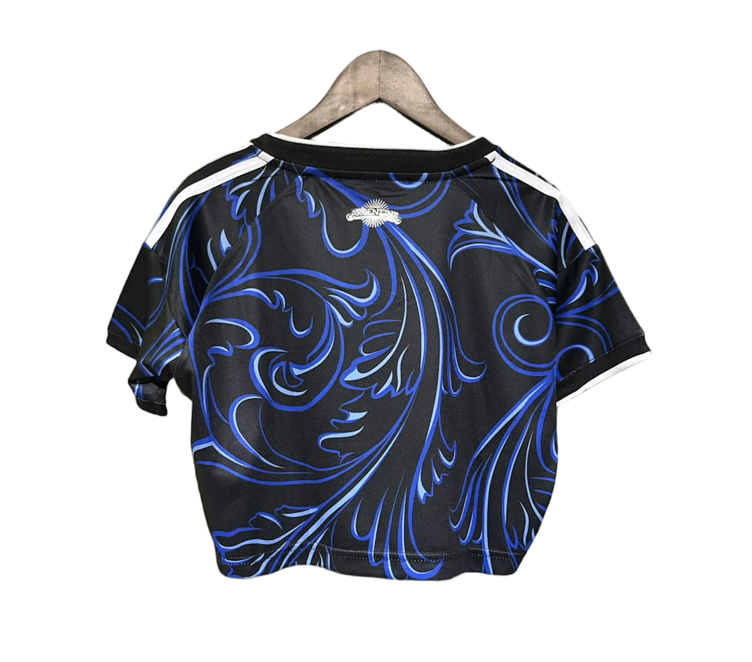 Argentina Soccer Jersey Women's Away Crop Top World Cup 2026 thumbnail 2