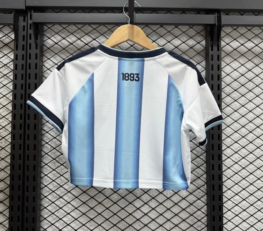 Argentina Soccer Jersey Women's Home Crop Top World Cup 2026 thumbnail 2