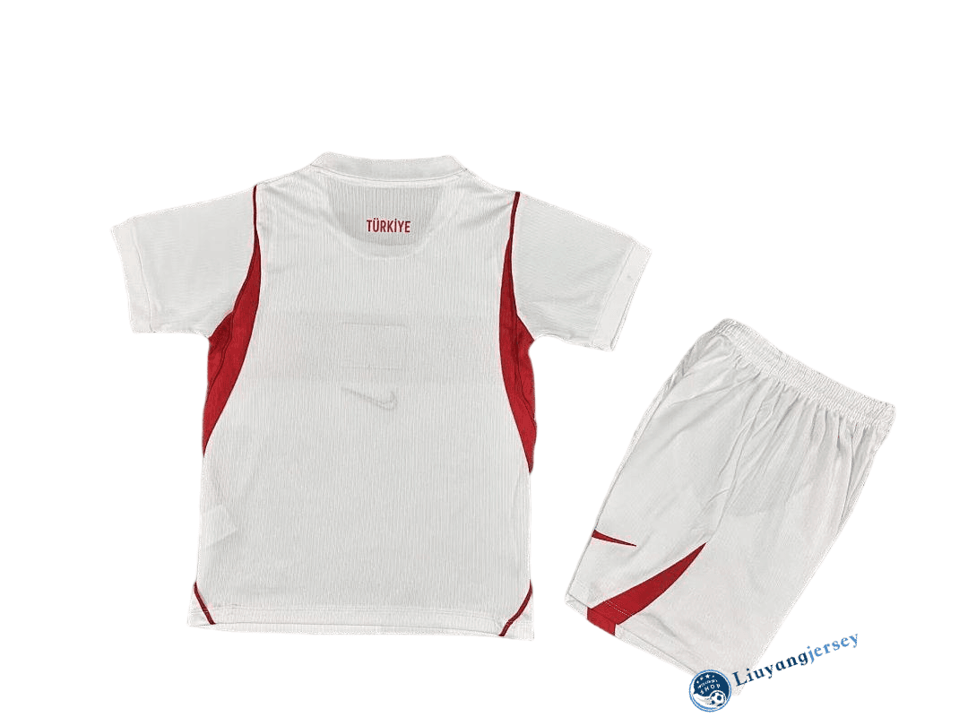 Turkey Football Jersey Away Kids Kit Jersey+Shorts World Cup 2026 thumbnail 2
