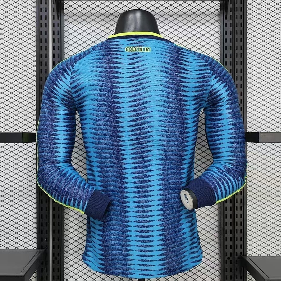 Colombia Authentic Soccer Jersey Away Long Sleeve Shirt World Cup 2026 thumbnail 2