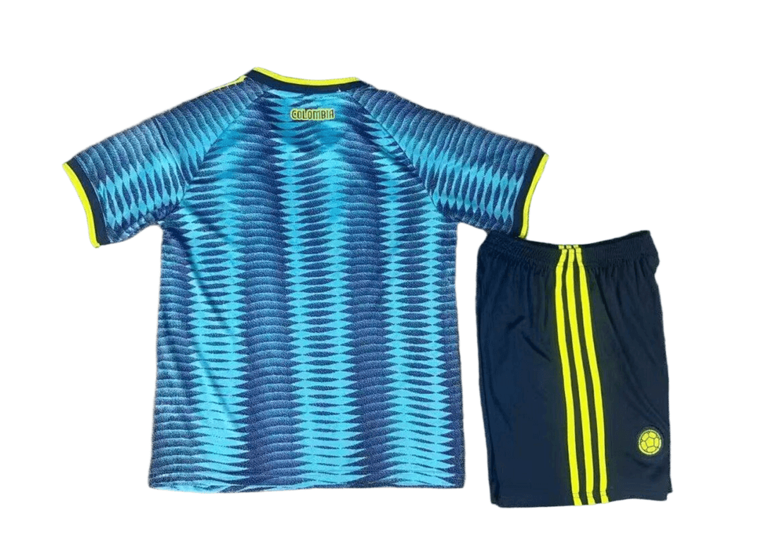Colombia Soccer Jersey Away Kids Kit Jersey+Shorts World Cup 2026 thumbnail 2