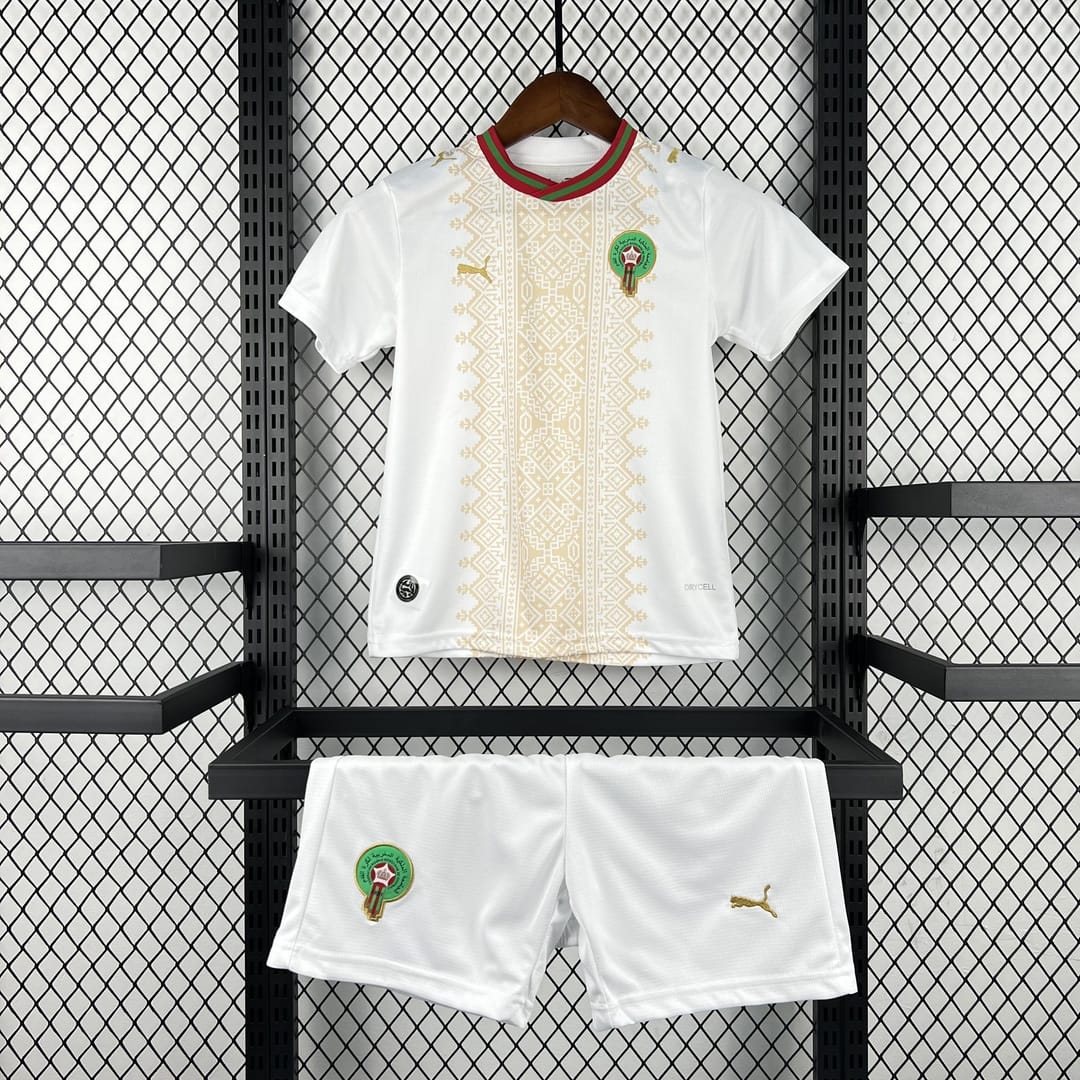 Morocco Soccer Jersey Away Kids Kit Jersey+Shorts 2026 World Cup thumbnail 1