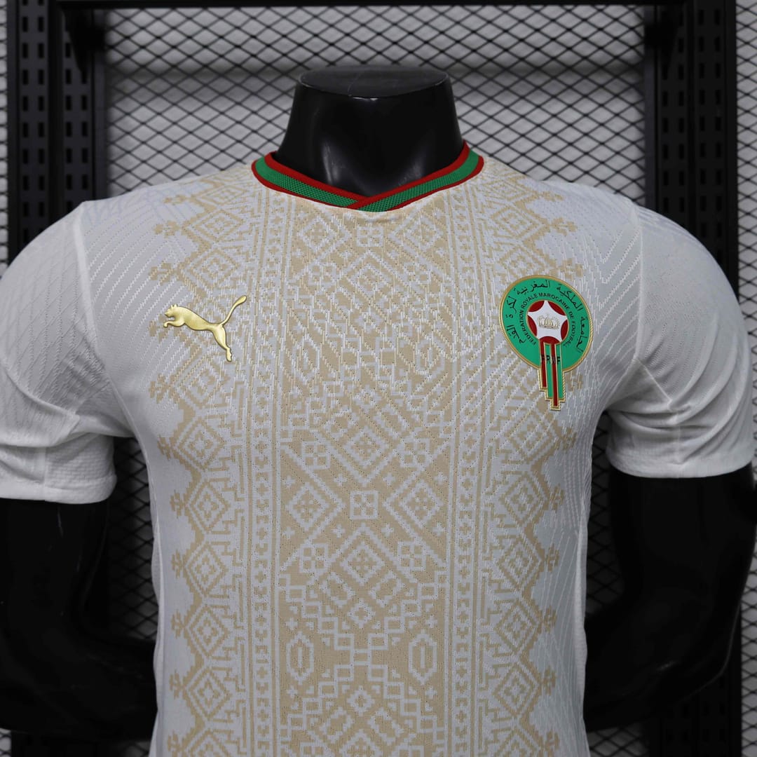 Morocco Authentic Soccer Jersey Away Shirt 2026 World Cup thumbnail 3