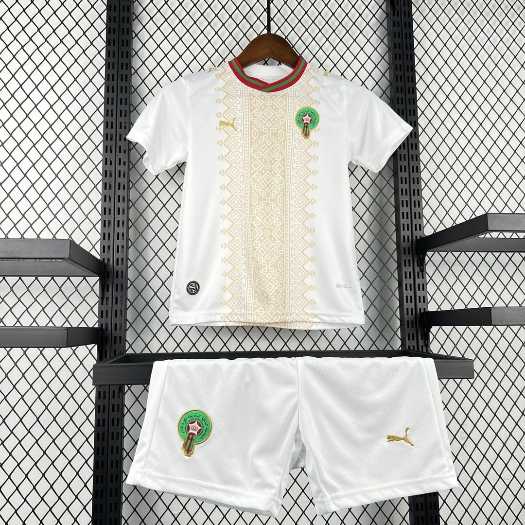 Morocco Soccer Jersey Away Kids Kit Jersey+Shorts 2026 World Cup thumbnail 6