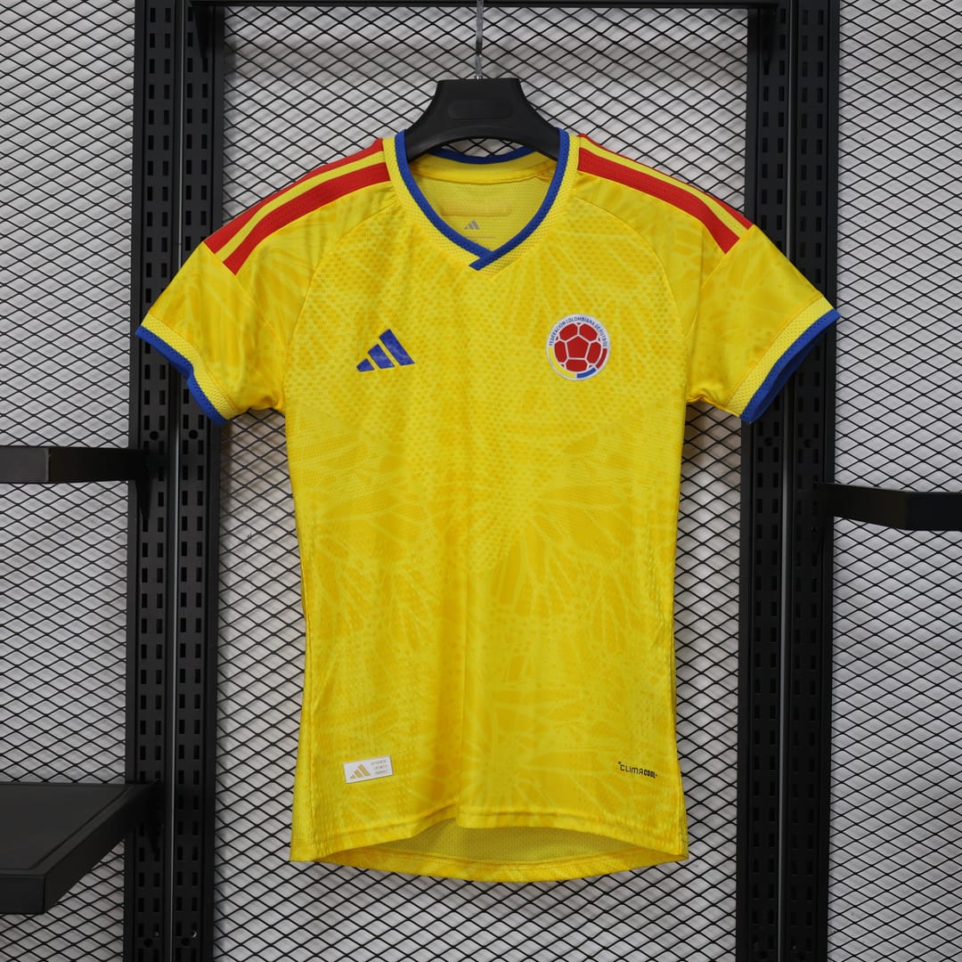 Colombia Authentic Soccer Jersey Women's Home Shirt World Cup 2026 - Player Version thumbnail 1