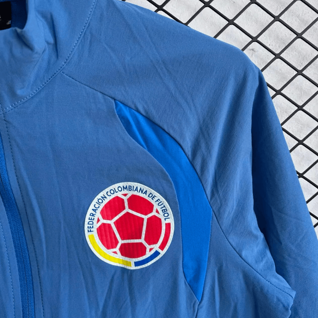 Colombia Windbreaker With Pants Blue 2026 World Cup thumbnail 5