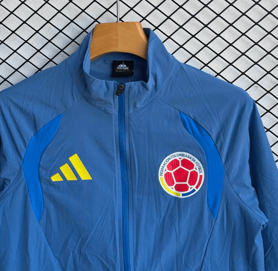 Colombia Windbreaker With Pants Blue 2026 World Cup thumbnail 3