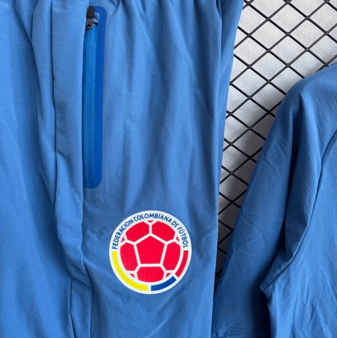 Colombia Windbreaker With Pants Blue 2026 World Cup thumbnail 7