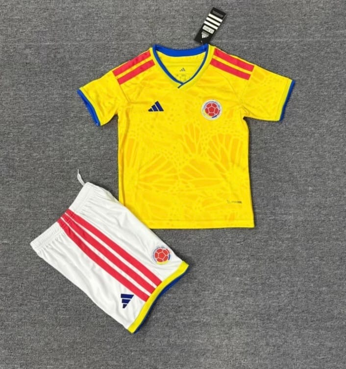 Colombia Soccer Jersey Home Kids Kit Jersey+Shorts World Cup 2026 thumbnail 3
