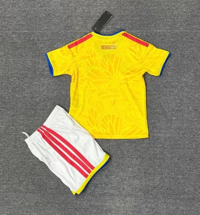 Colombia Soccer Jersey Home Kids Kit Jersey+Shorts World Cup 2026 thumbnail 2