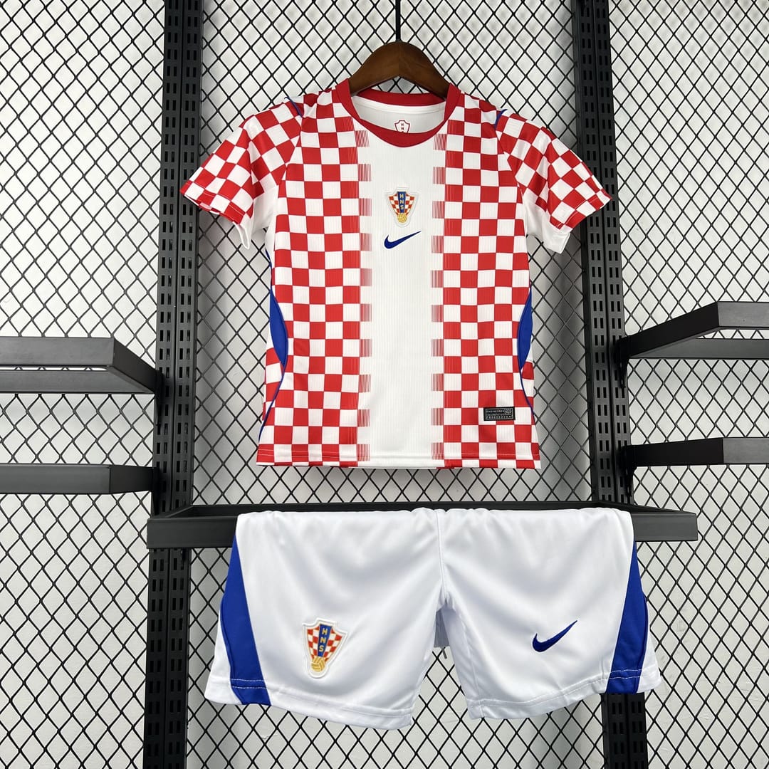 Croatia Football Jersey Home Kids Kit Jersey+Shorts World Cup 2026 thumbnail 3