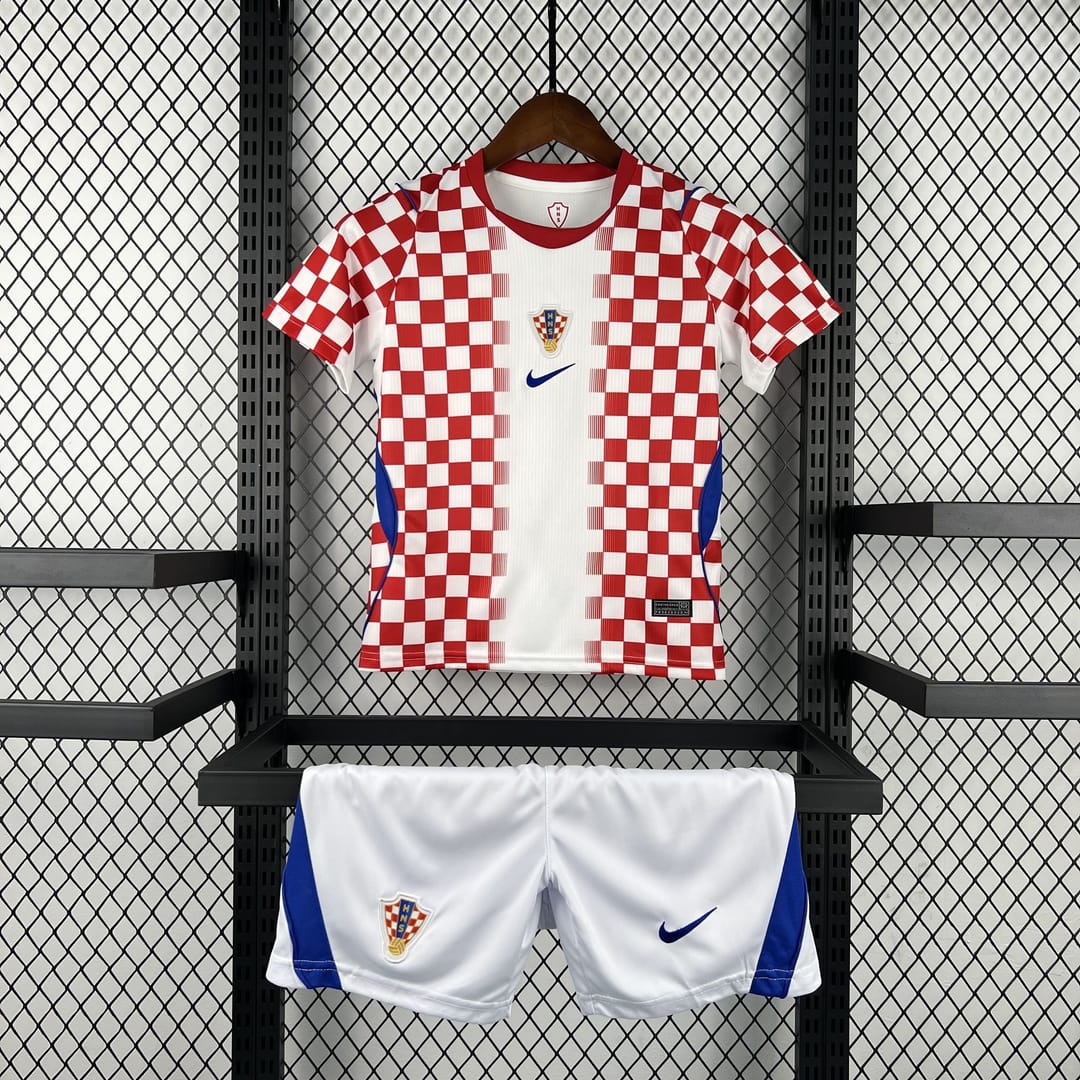 Croatia Football Jersey Home Kids Kit Jersey+Shorts World Cup 2026 thumbnail 1