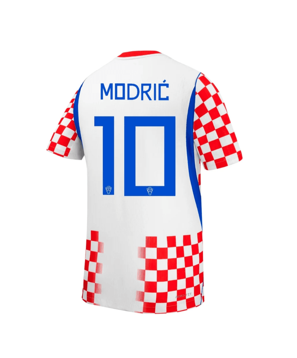 MODRIĆ #10 Croatia Authentic Soccer Jersey Home Shirt World Cup 2026 thumbnail 3