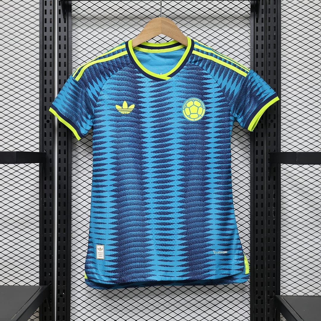 Colombia Authentic Soccer Jersey Women's Away Shirt World Cup 2026 - Player Version thumbnail 1