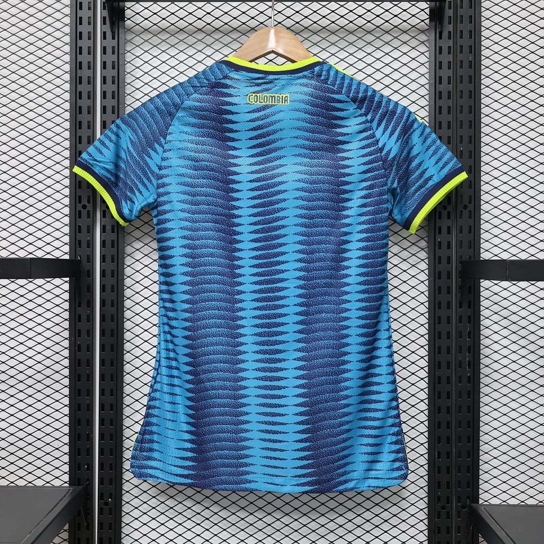 Colombia Authentic Soccer Jersey Women's Away Shirt World Cup 2026 - Player Version thumbnail 2