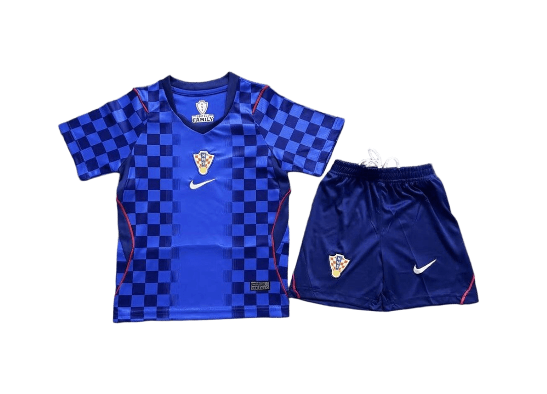 Croatia Football Jersey Away Kids Kit Jersey+Shorts World Cup 2026 thumbnail 1