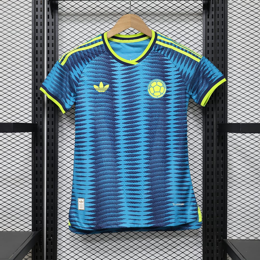 Colombia Authentic Soccer Jersey Women's Away Shirt World Cup 2026 - Player Version thumbnail 11