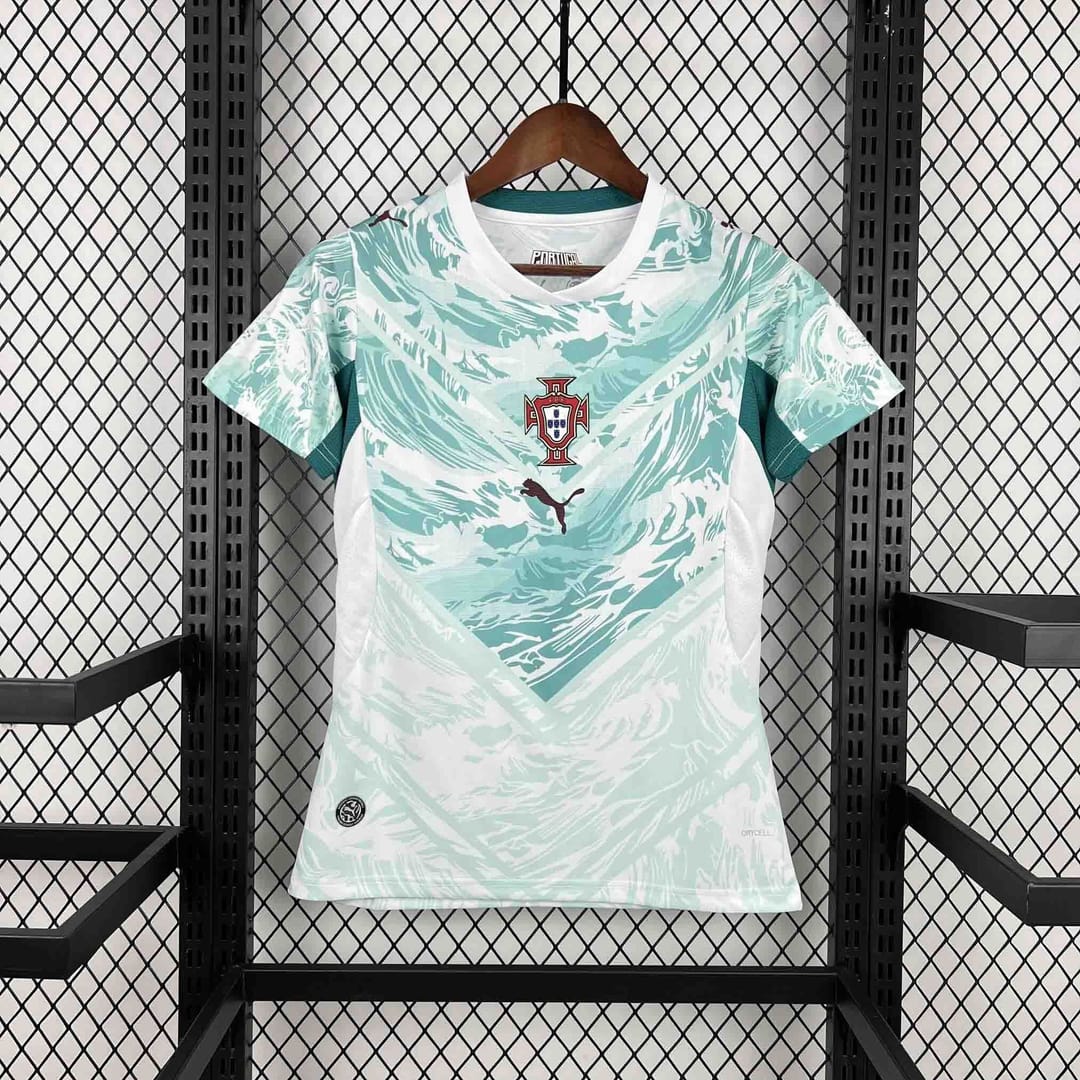 Portugal Soccer Jersey Women's Away Shirt World Cup 2026 thumbnail 1