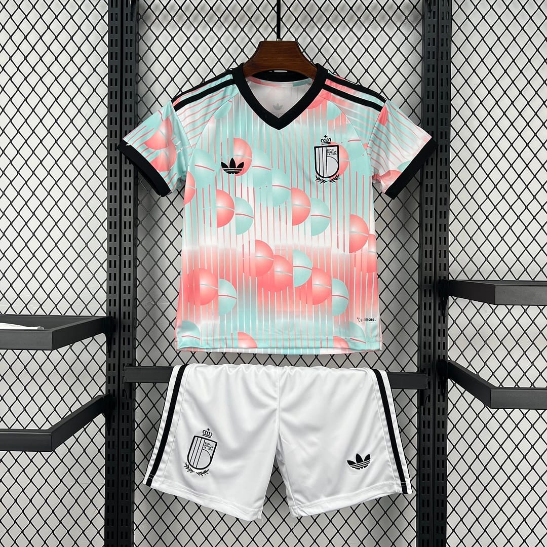 Belgium Football Jersey Away Kids Kit Jersey+Shorts World Cup 2026 thumbnail 1