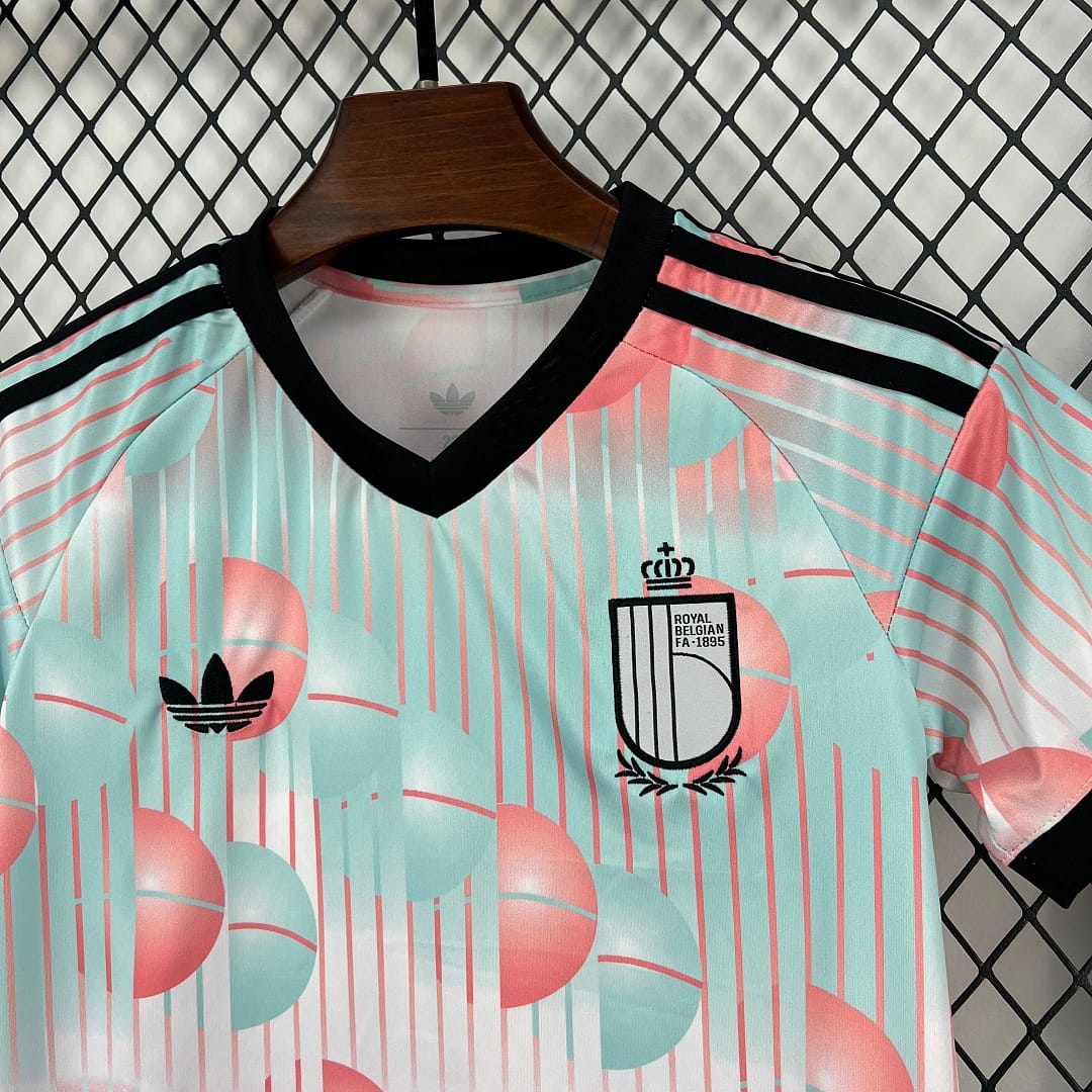 Belgium Football Jersey Away Kids Kit Jersey+Shorts World Cup 2026 thumbnail 4