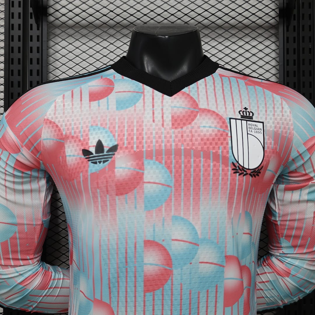 Belgium Authentic Football Jersey Away Long Sleeve Shirt World Cup 2026 thumbnail 3
