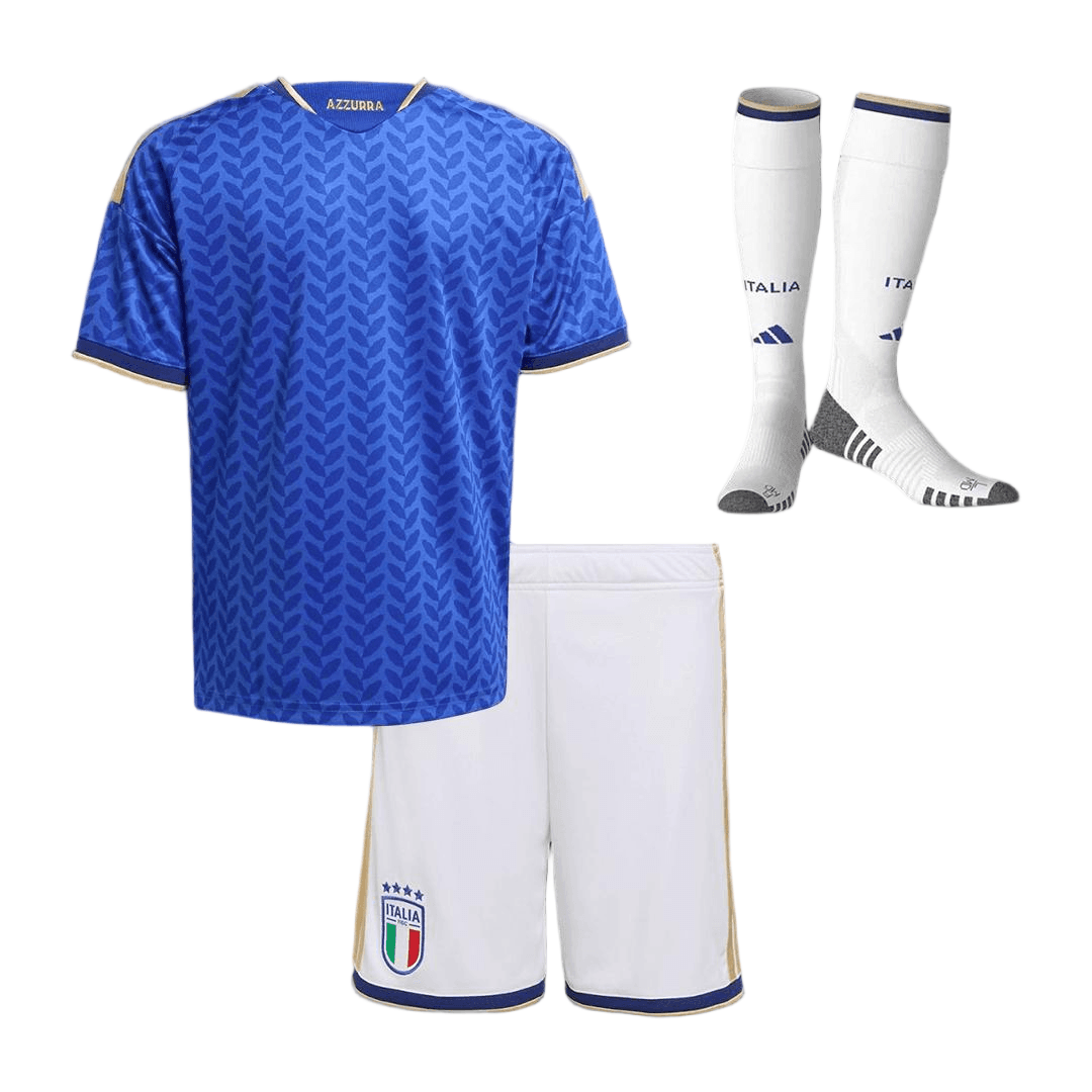 Italy Home Football Uniform Kids Full Kit World Cup 2026 thumbnail 2