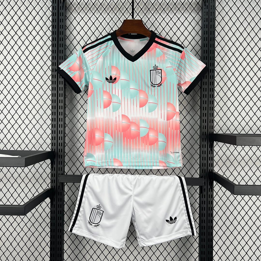 Belgium Football Jersey Away Kids Kit Jersey+Shorts World Cup 2026 thumbnail 6