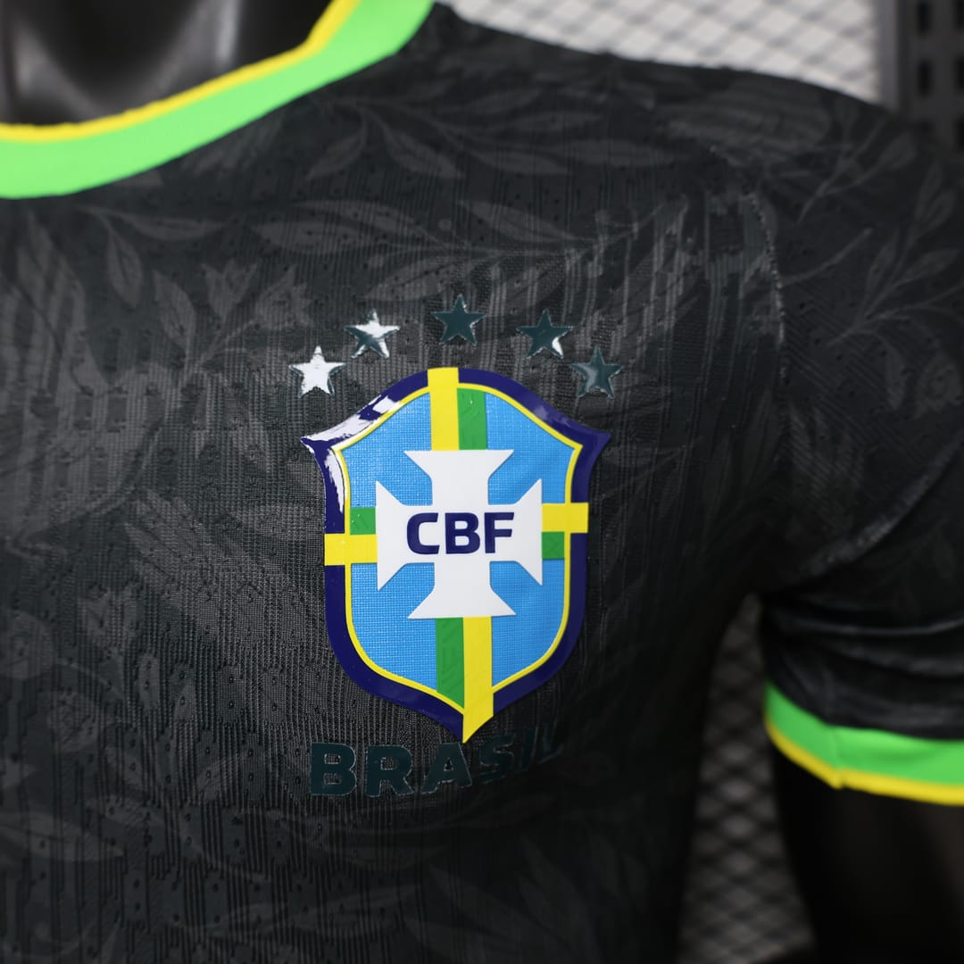 Brazil Soccer Jersey Home Neymar JR Special Custom Shirt World Cup 2026-27 thumbnail 7