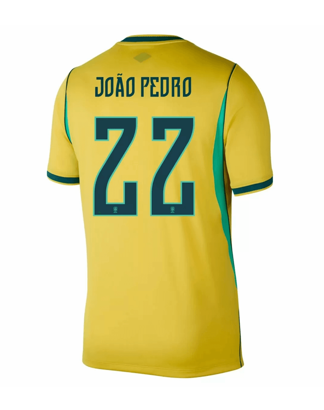 JOÃO PEDRO #22 Brazil Soccer Jersey Home Custom Shirt World Cup 2026 thumbnail 3
