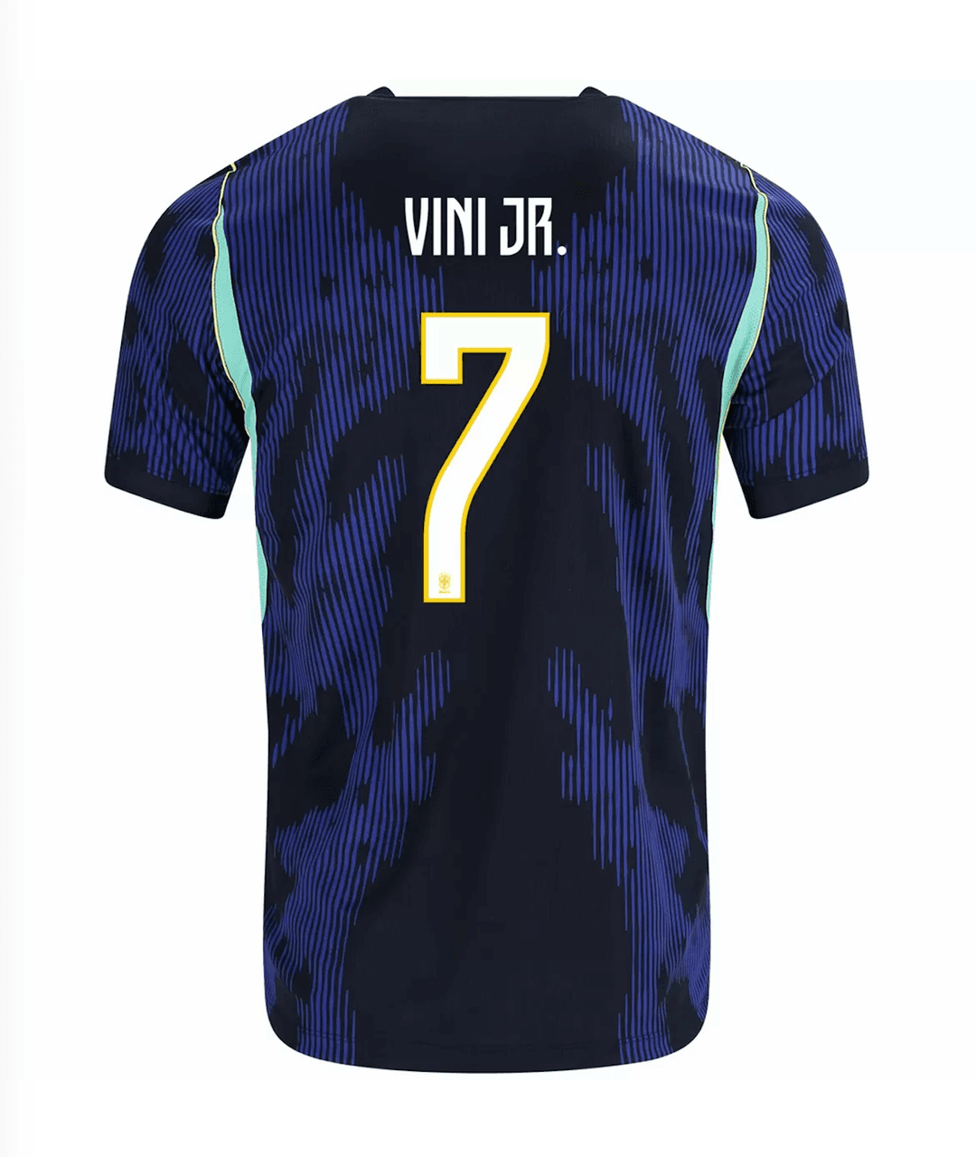 VINI JR. #7 Brazil Soccer Jersey Away Custom Shirt World Cup 2026 thumbnail 1