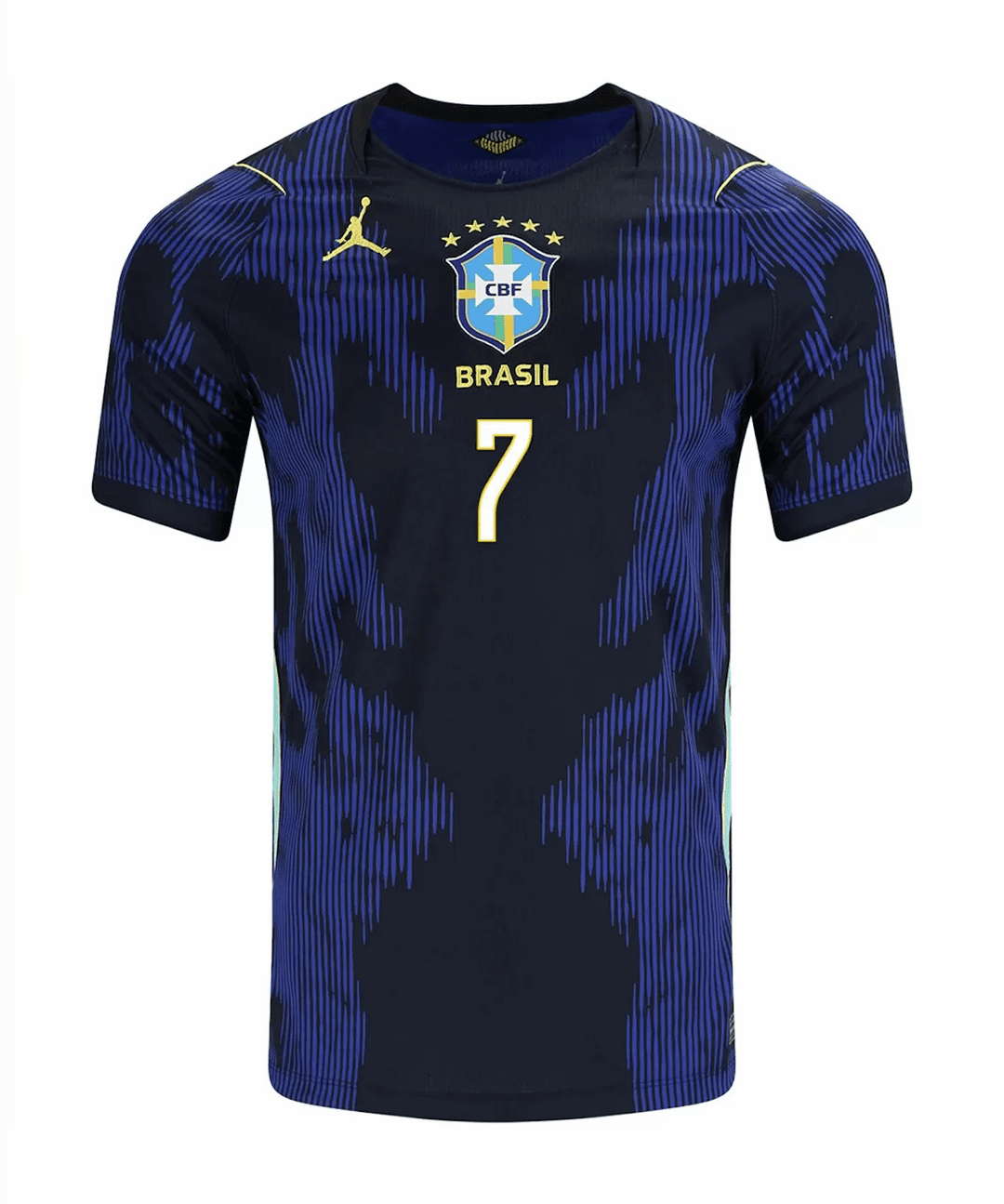 VINI JR. #7 Brazil Soccer Jersey Away Custom Shirt World Cup 2026 thumbnail 2