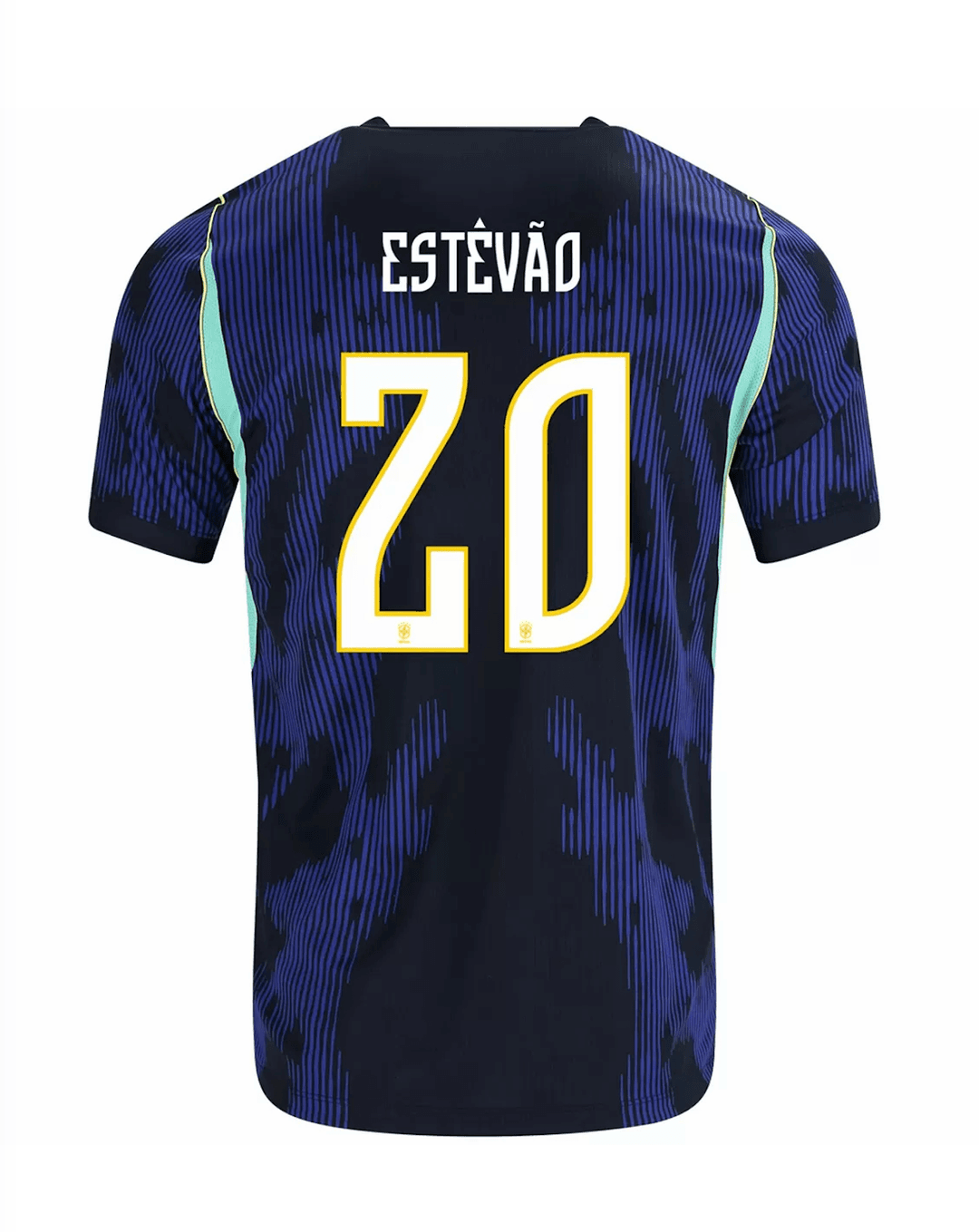 ESTÊVÃO #20 Brazil Soccer Jersey Away Custom Shirt World Cup 2026 thumbnail 1