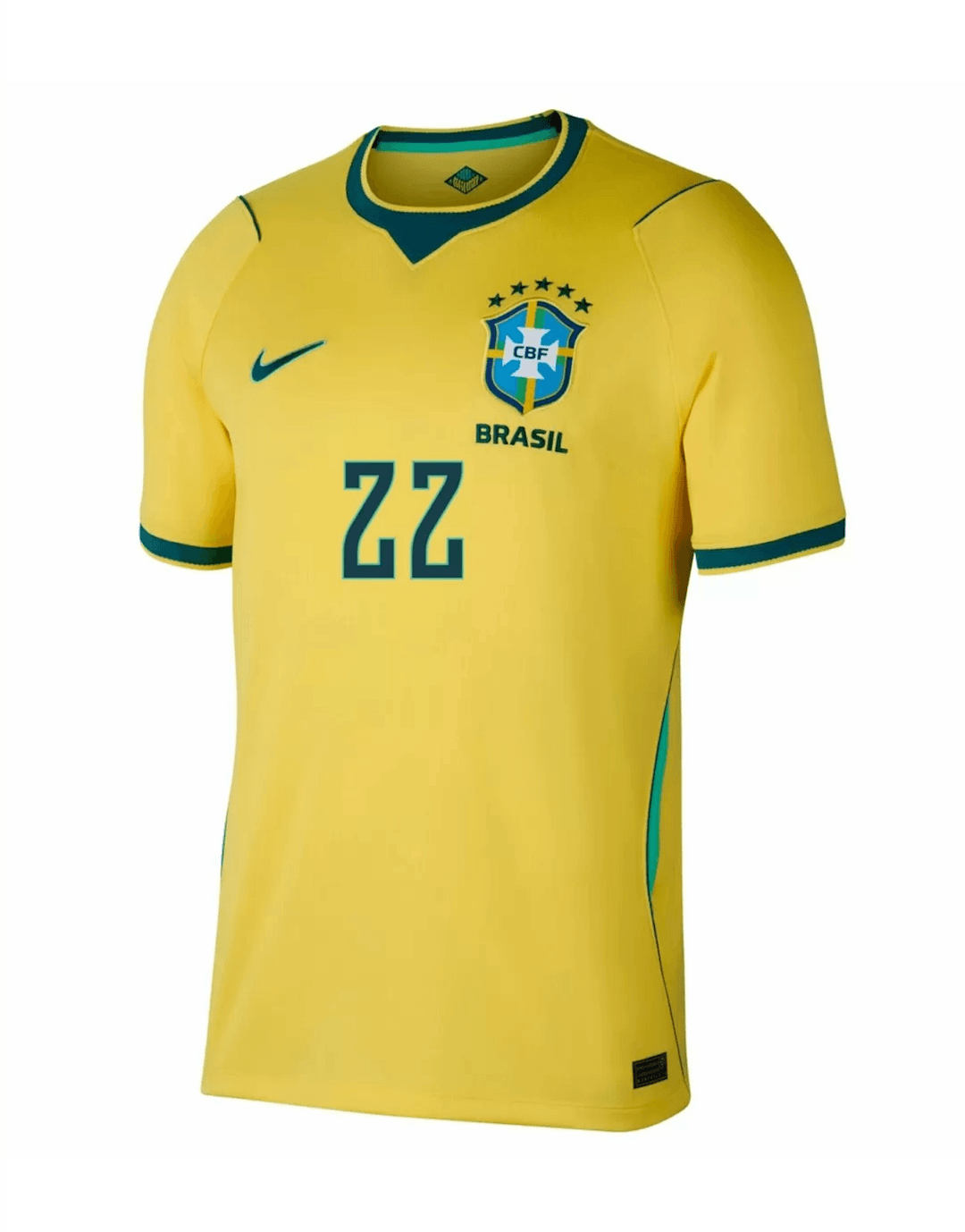 JOÃO PEDRO #22 Brazil Soccer Jersey Home Custom Shirt World Cup 2026 thumbnail 2