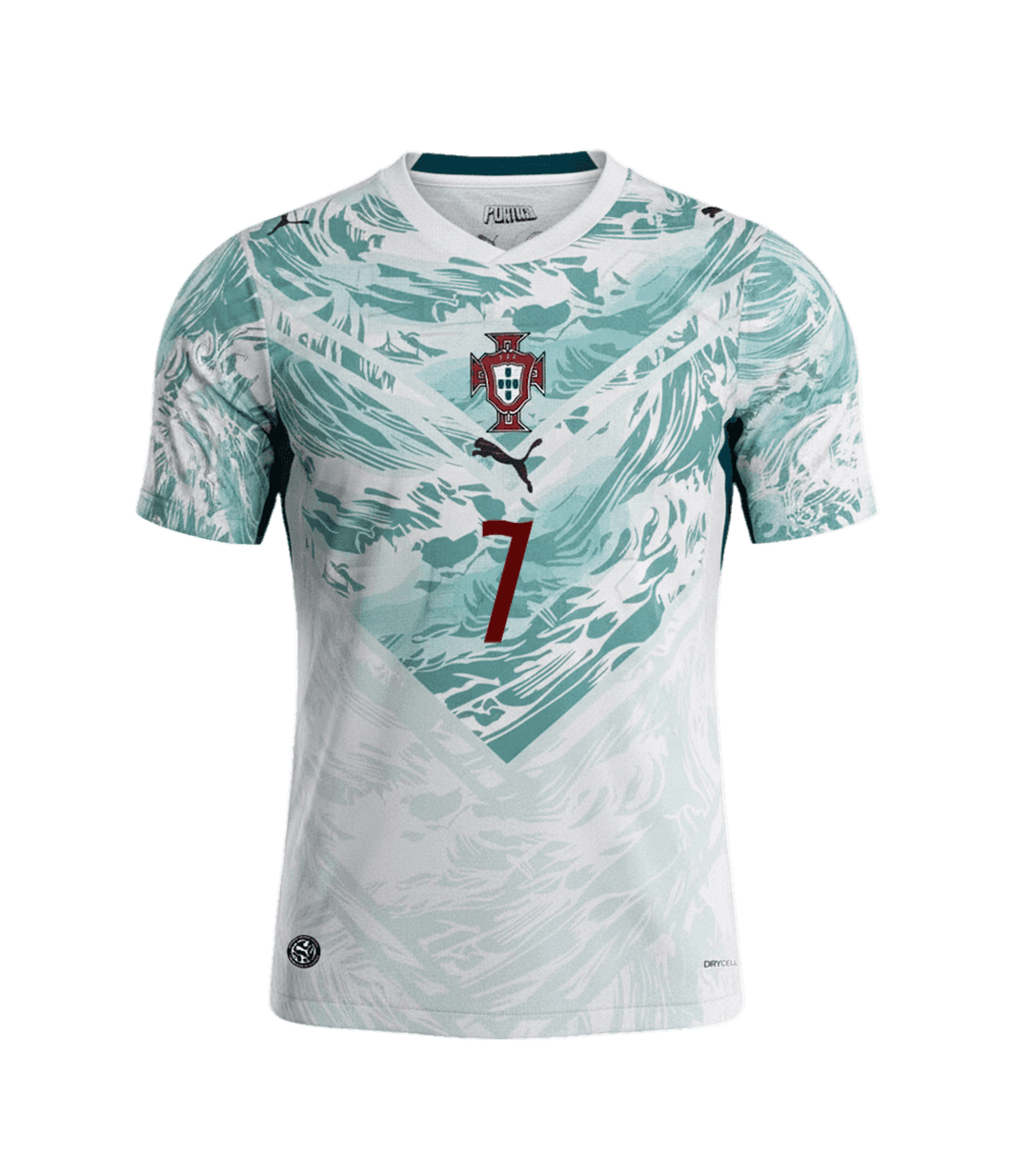 Ronaldo #7 Portugal Soccer Jersey Away Custom Shirt World Cup 2026 thumbnail 2