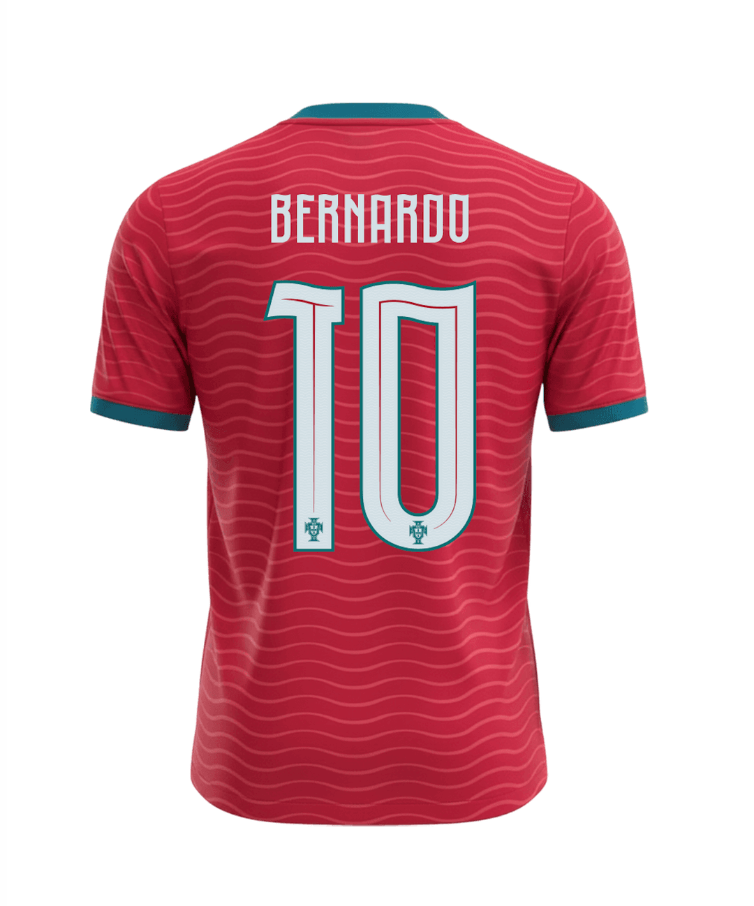 BERNARDO #10 Portugal Soccer Jersey Home Custom Shirt World Cup 2026 thumbnail 3