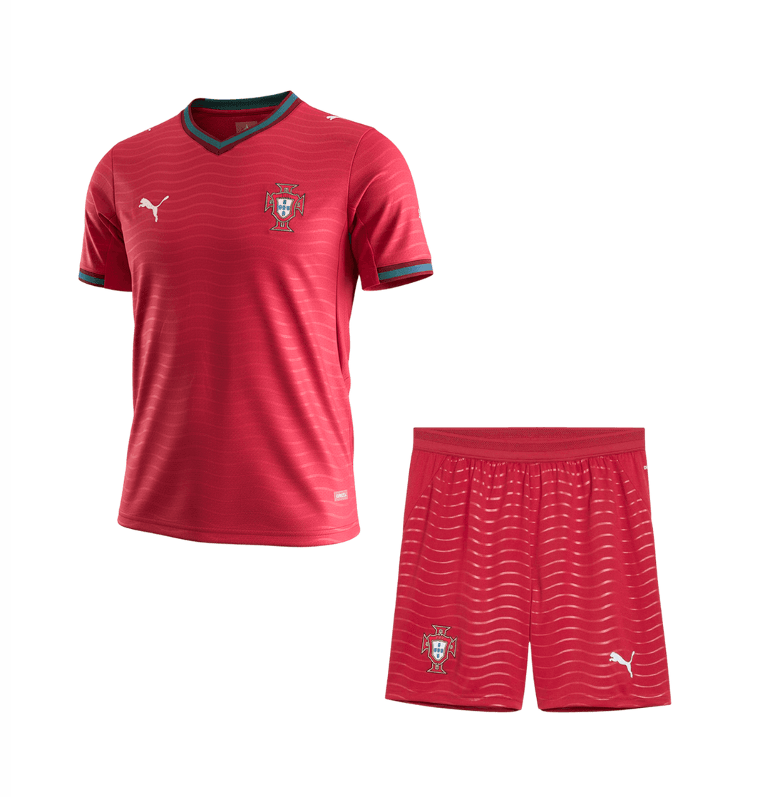 Portugal Soccer Jersey Home Kit Jersey+Shorts World Cup 2026 thumbnail 3