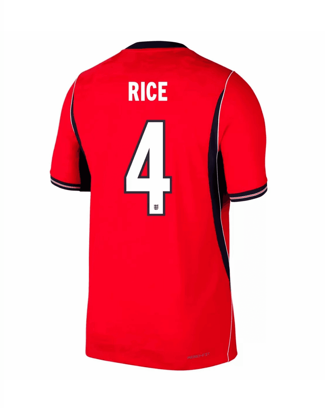 RICE #4 England Authentic Soccer Jersey Away Shirt World Cup 2026 thumbnail 3