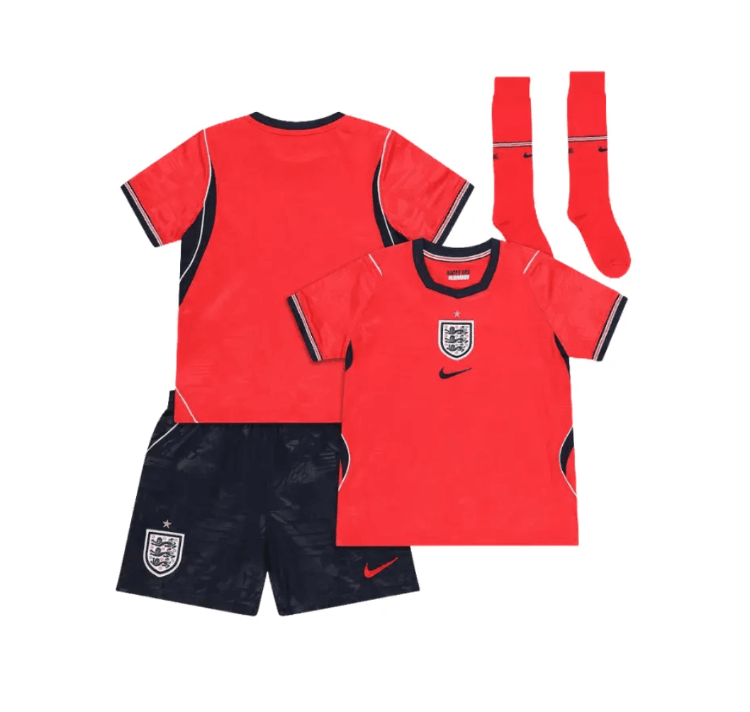 England Soccer Jersey Away Kids Full Kit World Cup 2026 thumbnail 1