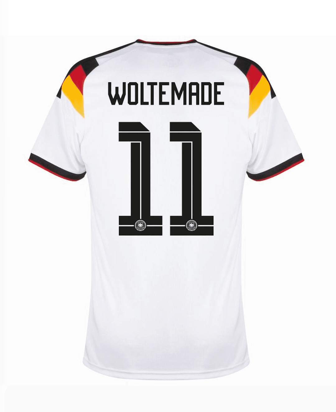 WOLTEMADE #11 Germany Football Jersey Home Custom Shirt World Cup 2026 thumbnail 3