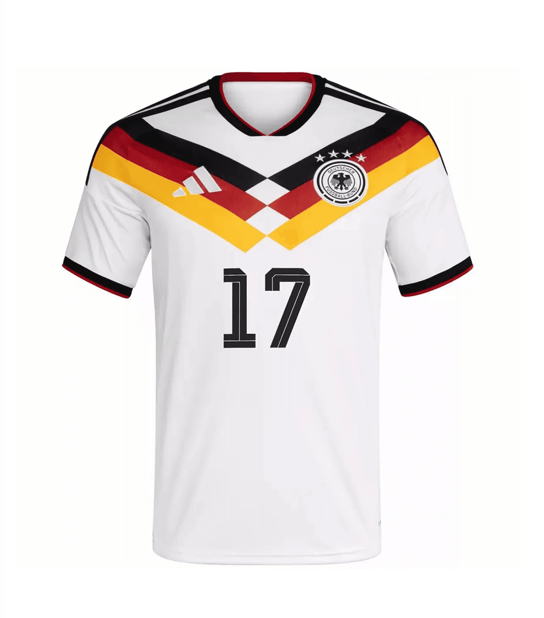 WIRTZ #17 Germany Football Jersey Home Custom Shirt World Cup 2026 thumbnail 2