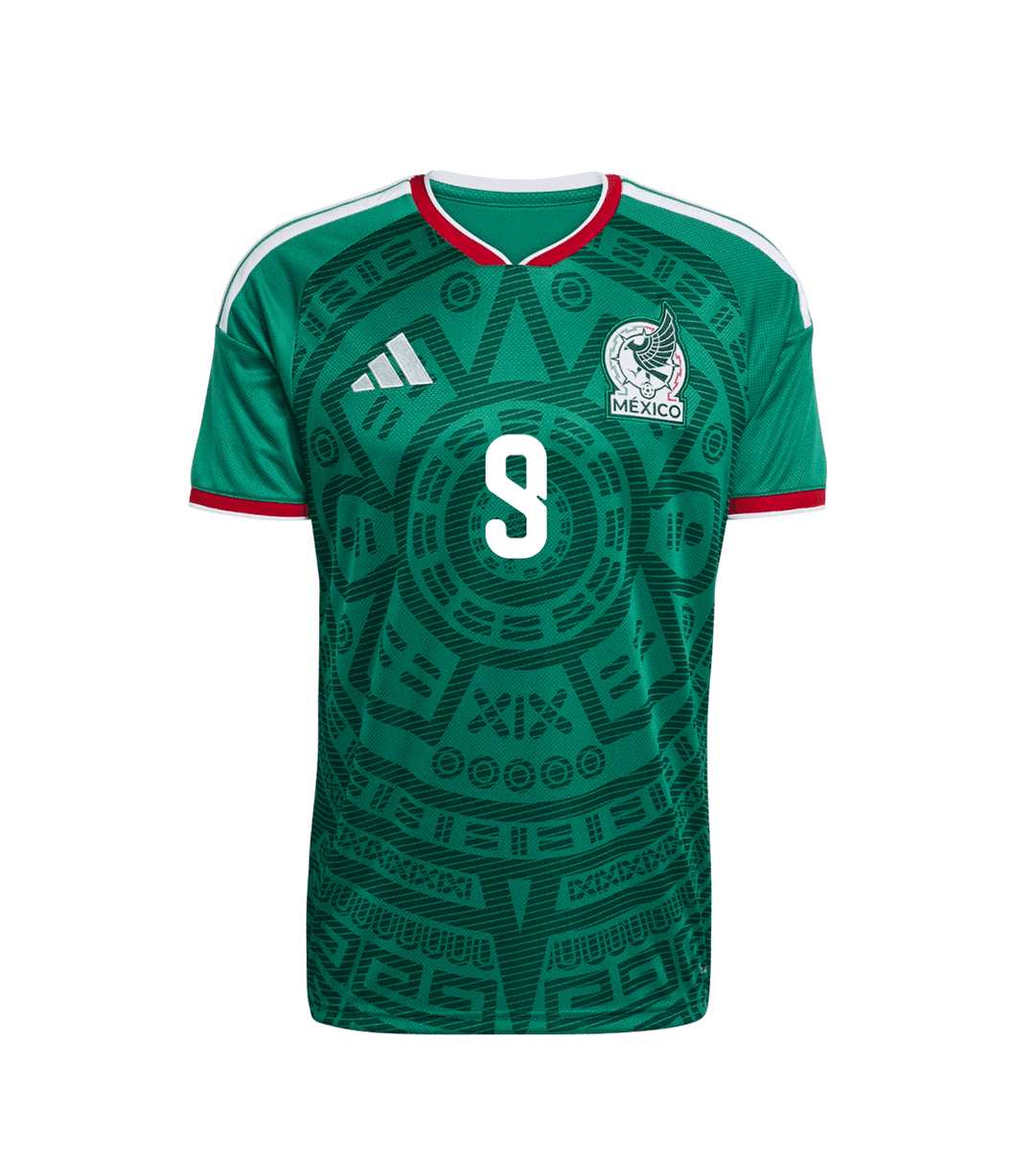 RAÚL #9 Mexico Soccer Jersey Home Custom Shirt World Cup 2026 thumbnail 2