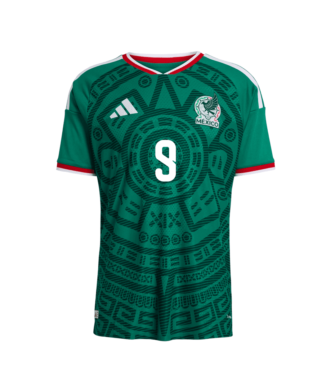 RAÚL #9 Mexico Authentic Home Kit Soccer Jersey World Cup 2026 thumbnail 2