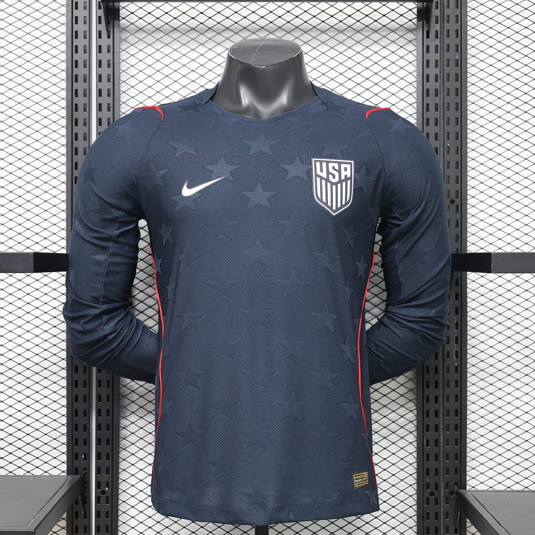 USA Authentic Soccer Jersey Away Long Sleeve Shirt World Cup 2026 thumbnail 11